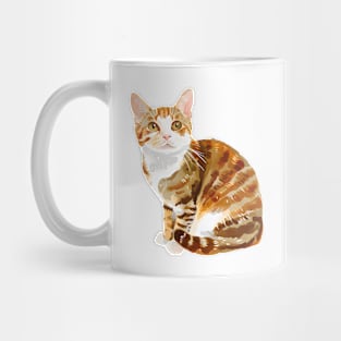 Cute Ginger Tabby Cat Mug